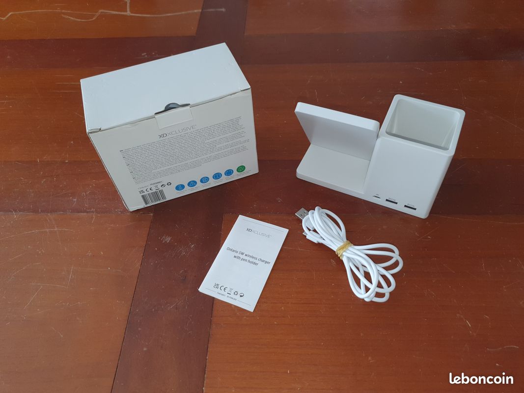 Chargeur téléphone sans fil wireless + pot à crayon (image 2)