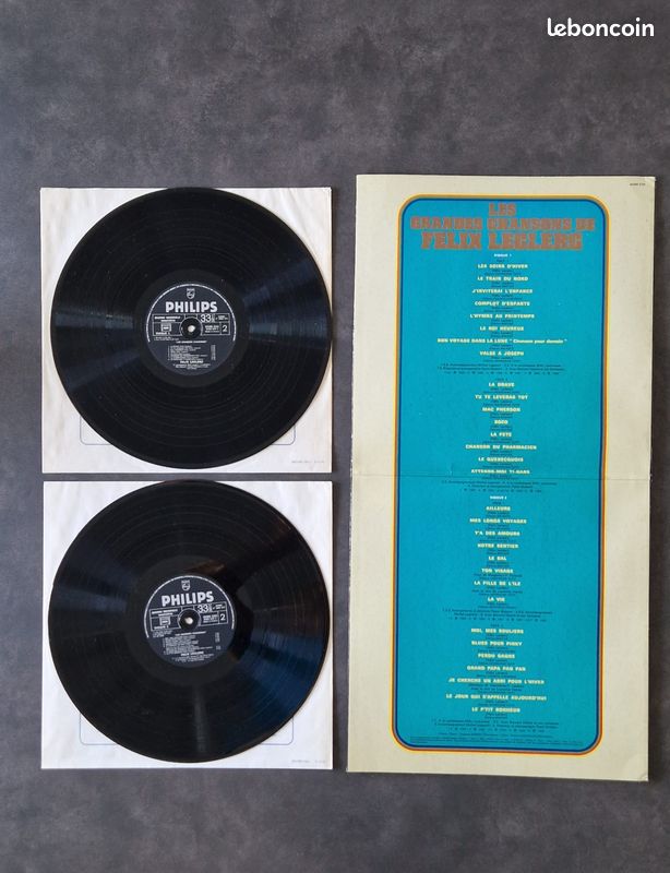 Lot 2 Vinyles Légendes de la Poésie – Georges Brassens & Félix Leclerc (image 8)