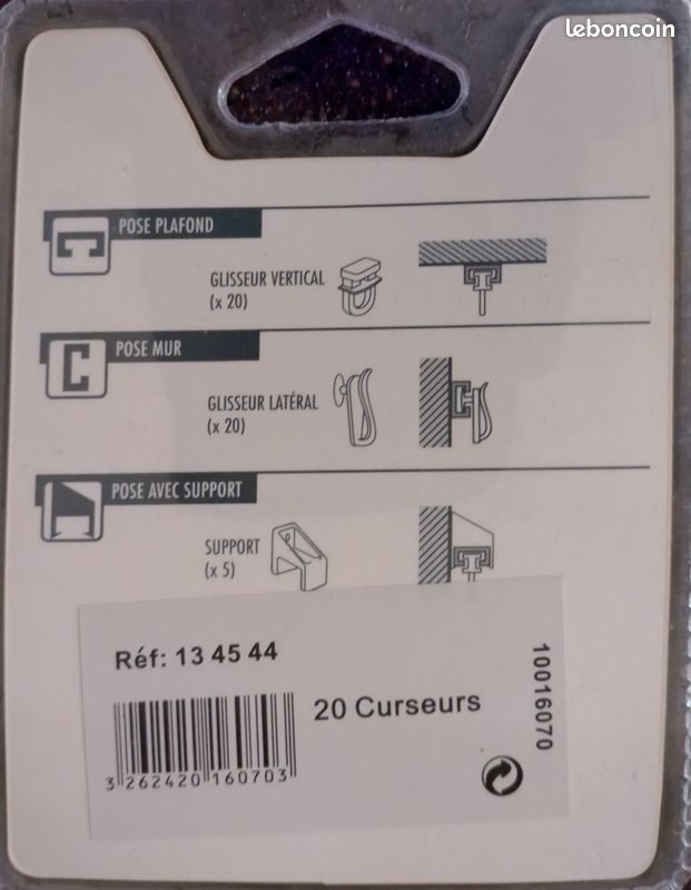 Rail simple en PVC neuf pour rideaux (image 8)