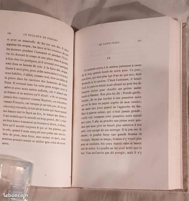Livre ancien Édition Originale 1851 Lamartine Le Tailleur de pierres de Saint-Point (image 4)