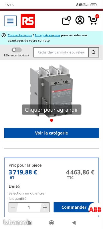 Contacteur ABB série AF, 3 pôles (image 7)