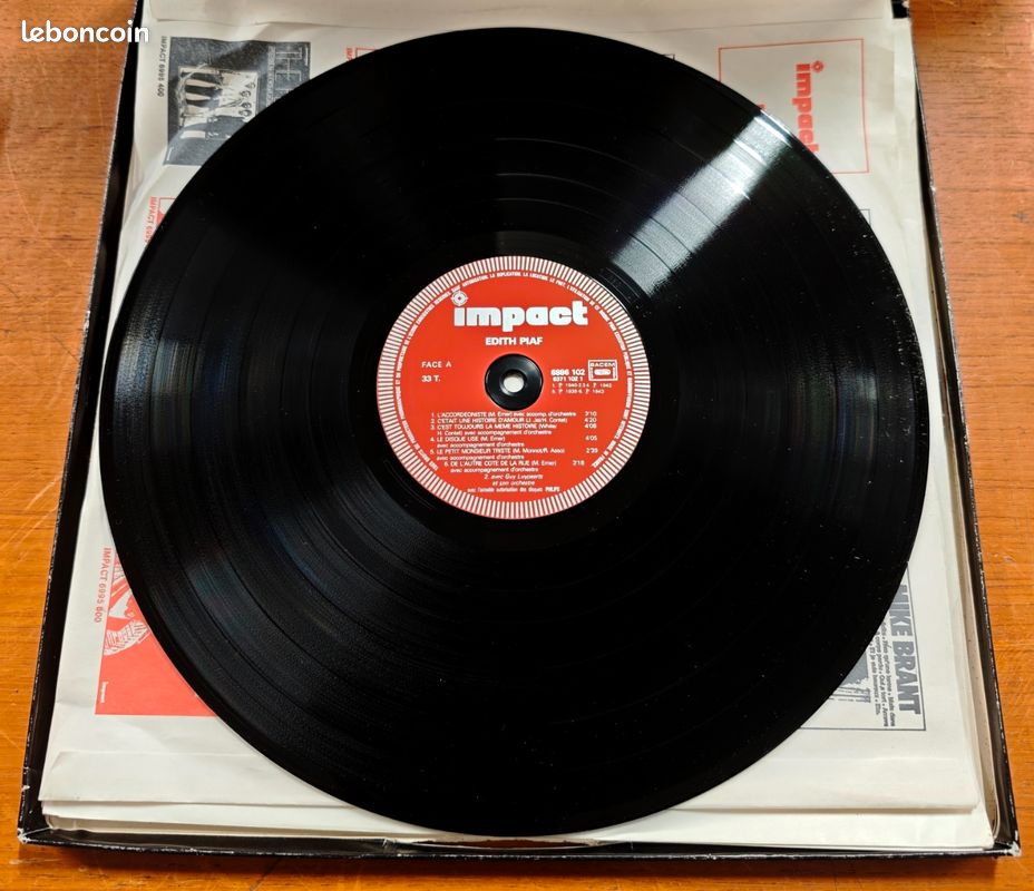 Coffret 3 Vinyles 33T Édith Piaf — Label Impact (image 2)