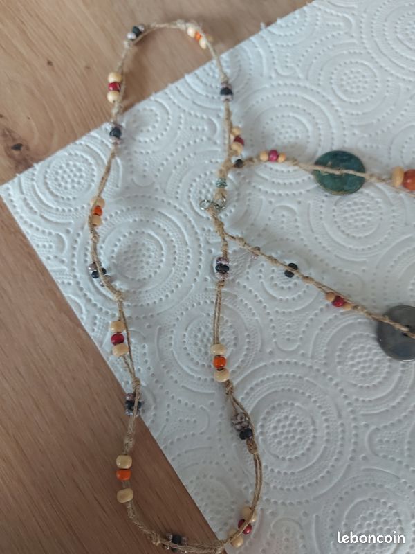 Collier artisanal terre cuite (image 4)