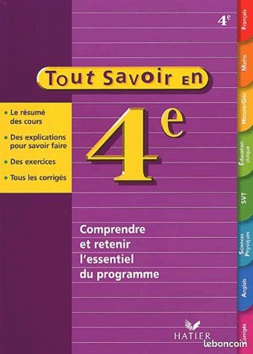 Tout Savoir En 4ème (image 1)
