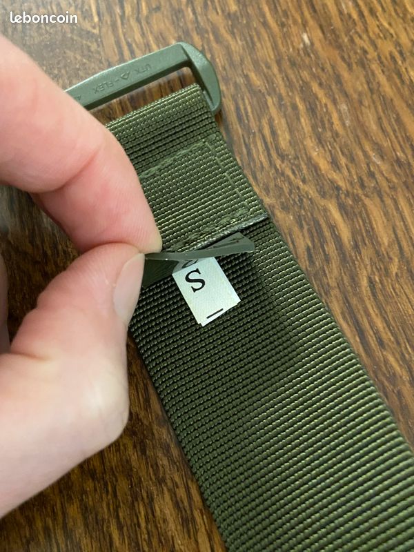 Ceinture Velcro Militaire - Vert OD - T.O.E. Design Taille S (image 2)