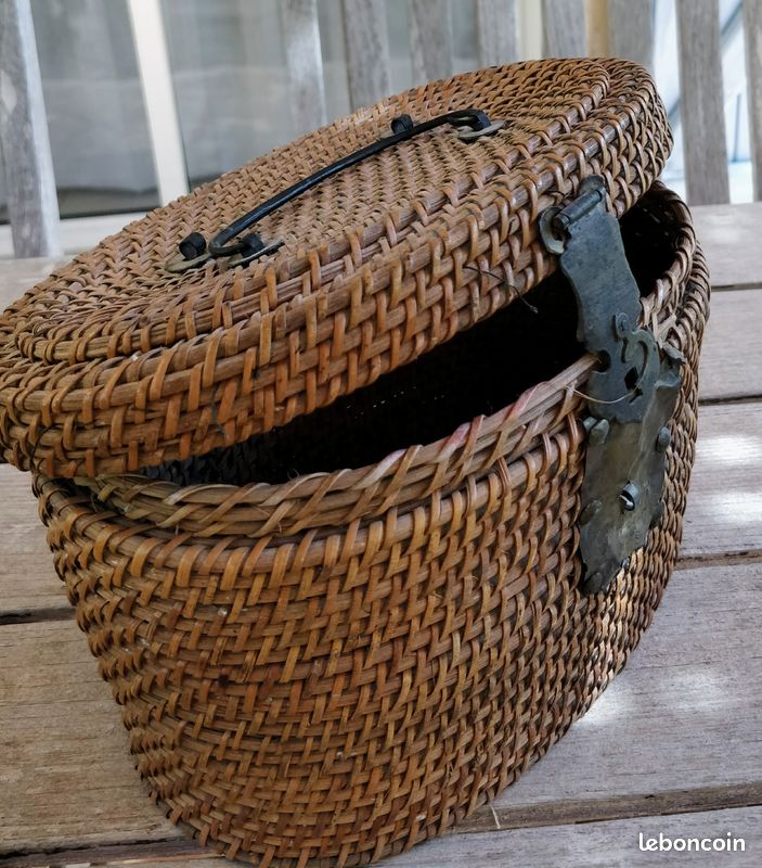 Panier Osier Avec Couvercle pas cher - Meilleures ofes sur le neuf et l'occasion
