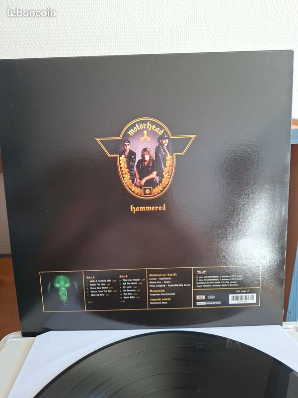 Vinyle motorhead hammered ..prix ferme.. (image 2)