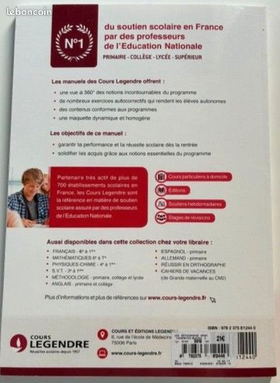 Cours Legendre Orthographe et Grammaire Seconde (image 2)