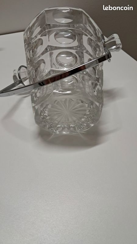 Seau en verre à glaçons avec hanse (image 3)