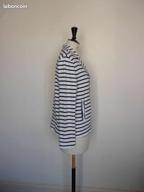Caban jersey marin 16 ans, TBE - Petit Bateau (image 6)