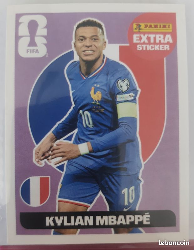 Carte Panini Coupe du Monde 2026 Extra Sticker Kylian MBappe Regular (image 1)