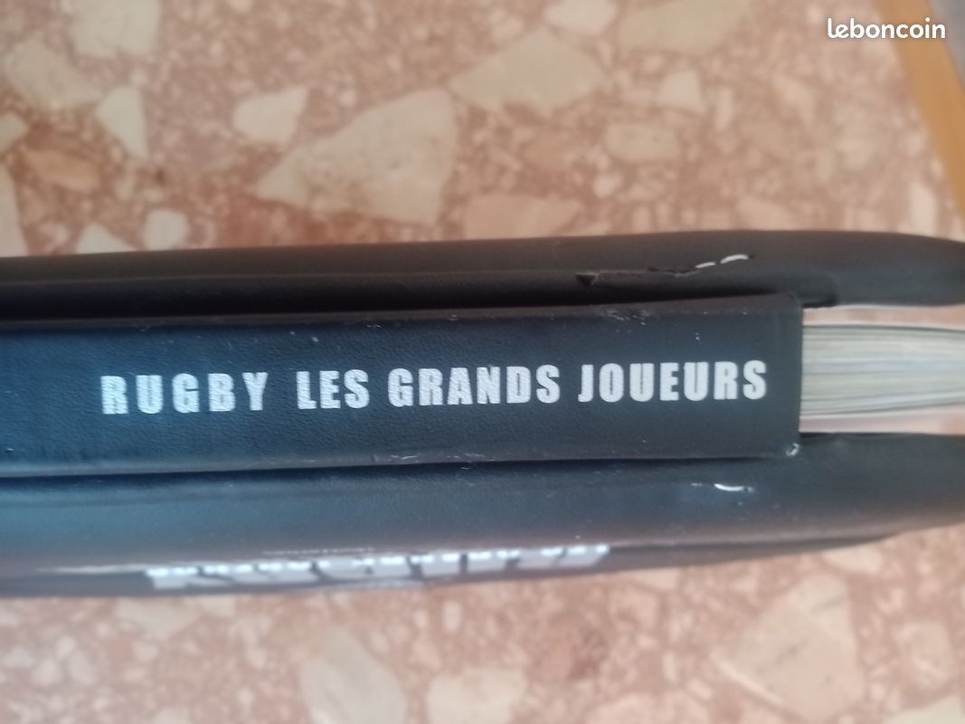 Pour collectionneur ouvrage capitonné traçant l'histoire des grands joueurs de rugby au monde illustré par des textes et des photos (image 7)