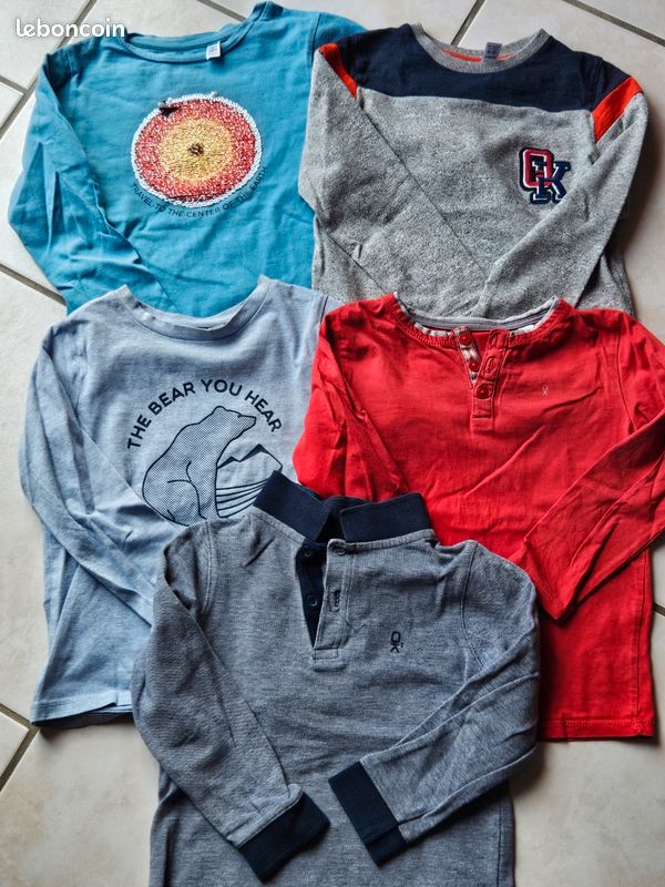 Lots de T-shirt manches longues (image 1)