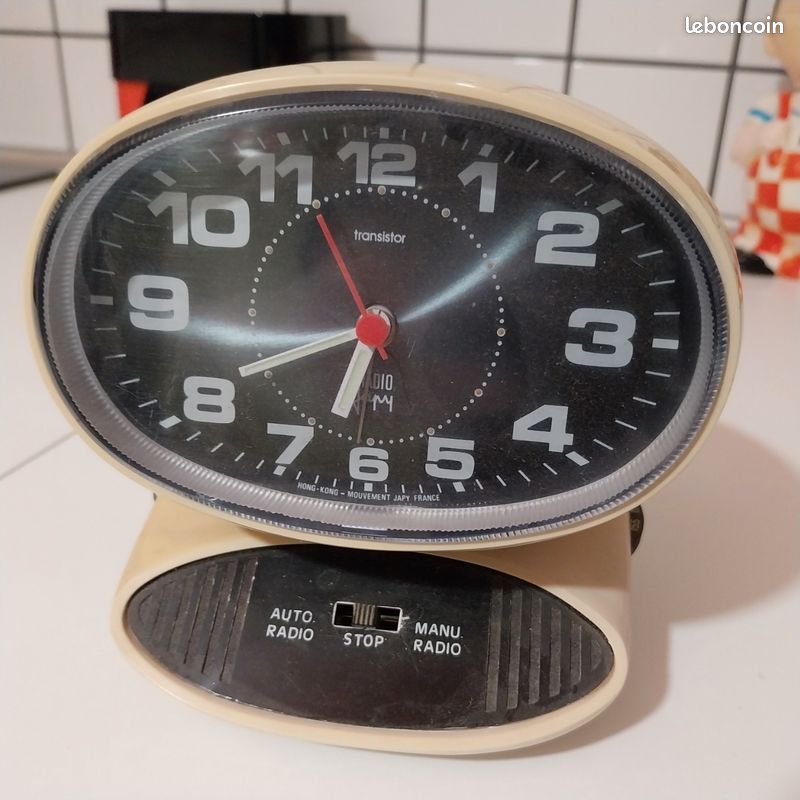 Rare radio-réveil Philips Space Age l, design atomique des années 1960, révisé - France Rare radio-réveil Philips Space Age l, design atomique des années 1960, révisé - France