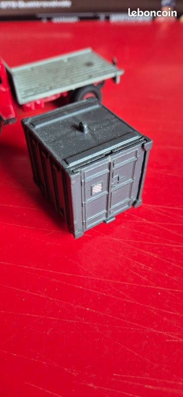 Camion Berliet Dinky Toys 34 – France – Vintage – Rouge Et Gris