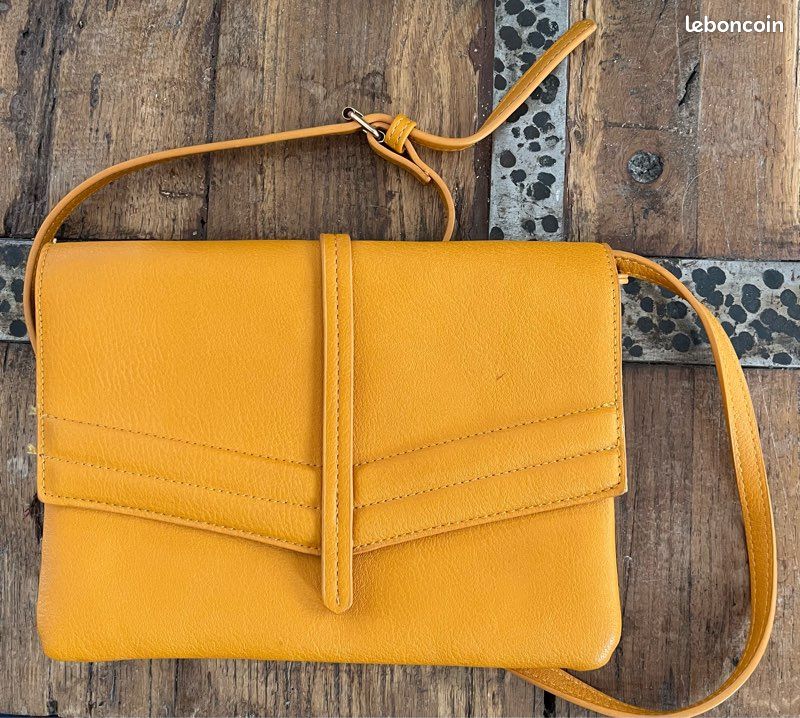 Sac à main ocre jaune (image 1)