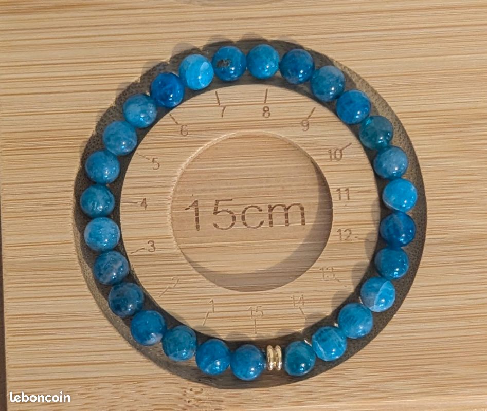 Apatite verte | Vertus, bienfaits en lithothérapie | Bracelet 6mm