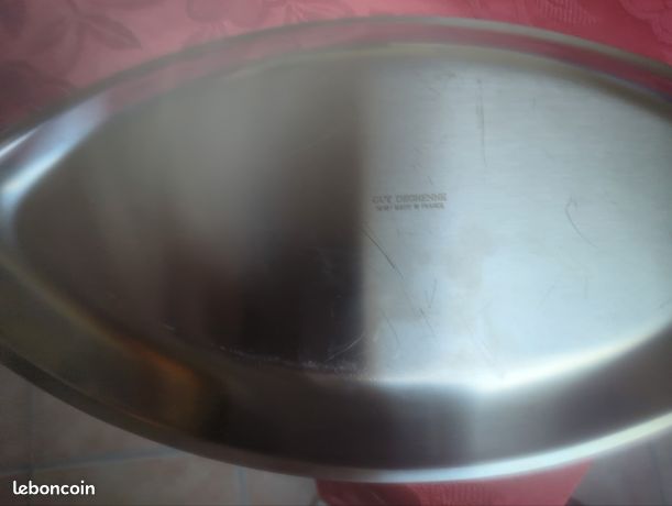 Plat Creux Guy Degrenne Cosmos, Inox, France, 41cm, état Parfait (occasion)