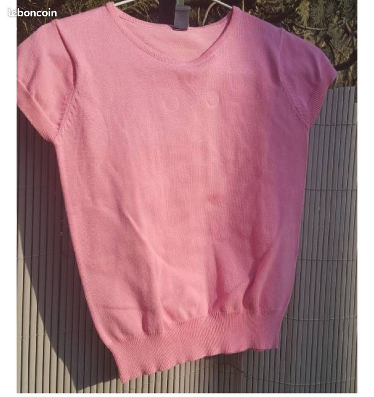Pull manches courtes ZARA 10 ans fille (image 1)