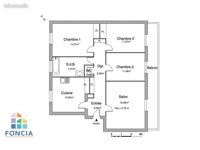Appartement T4 AGEN - Agen 47000 (image principale 0)
