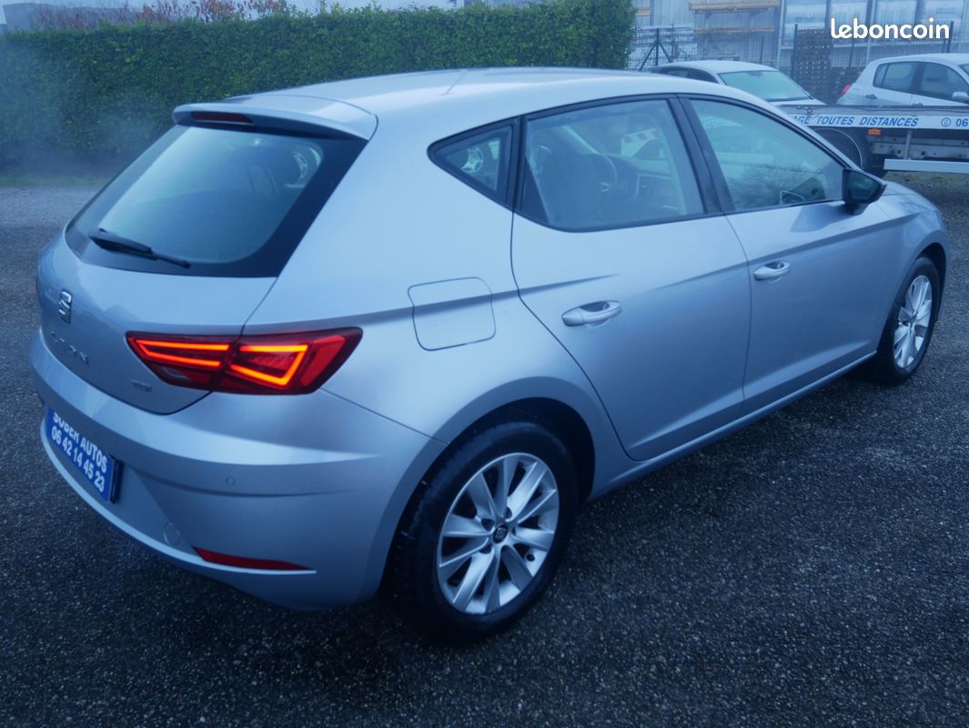 Seat leon style 1.5 tgi 130cv 19850km d origine 1ere main gps clim ct ok 2028 gtie 1 an tva recuperable (image 4)