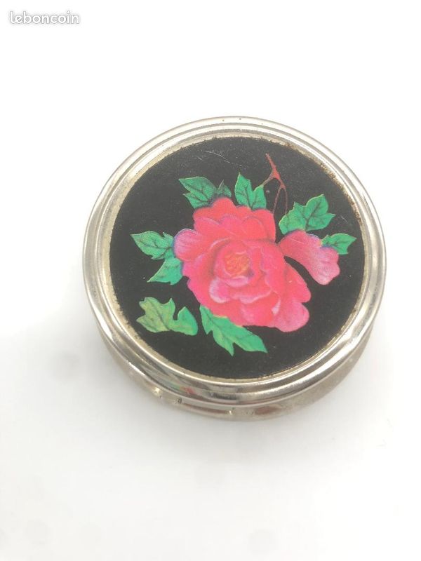 ANCIEN PILULIER MINIATURE Boîte En Métal Vintage EUR 25,00 - FR