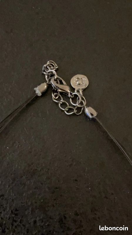 Collier 3 rangs Noir et Blanc (image 2)