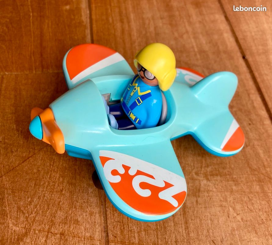 Playmobil 123 avion bleu 71159 (image 1)