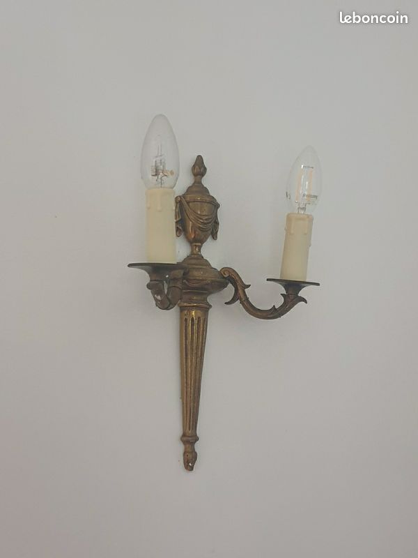 LOT DE 5 Appliques fin 19 ème en bronze (image 1)