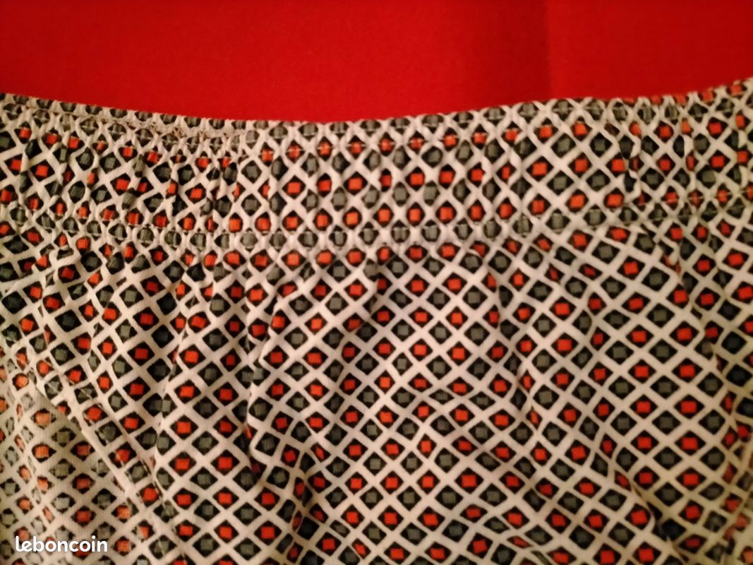 Parfait état - Eminence - Slip rouge, blanc et vert - Taille L - 100 % coton - (image 1)
