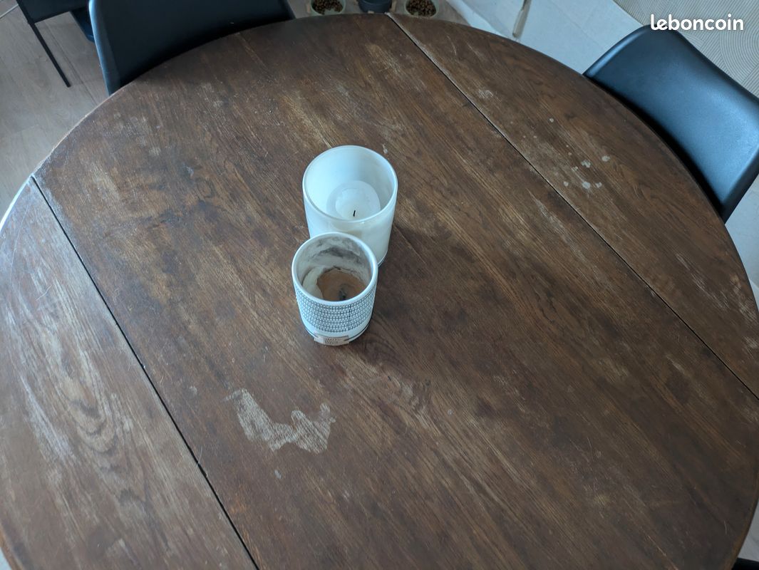 Table ronde bois (image 4)