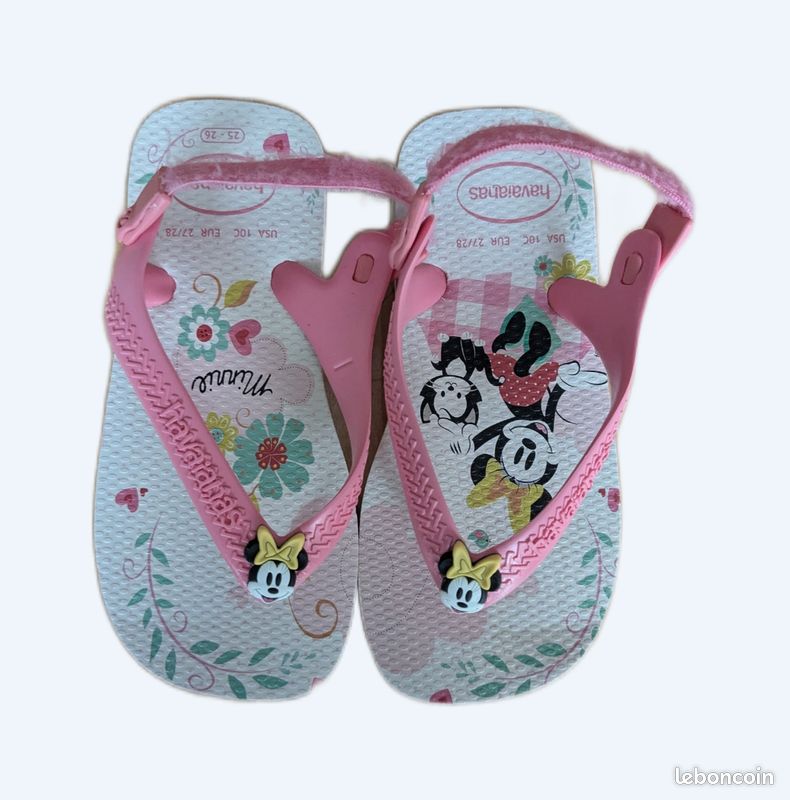 Tongs Havaianas enfant Minnie Mouse – Pointure 25/26 Chaussures