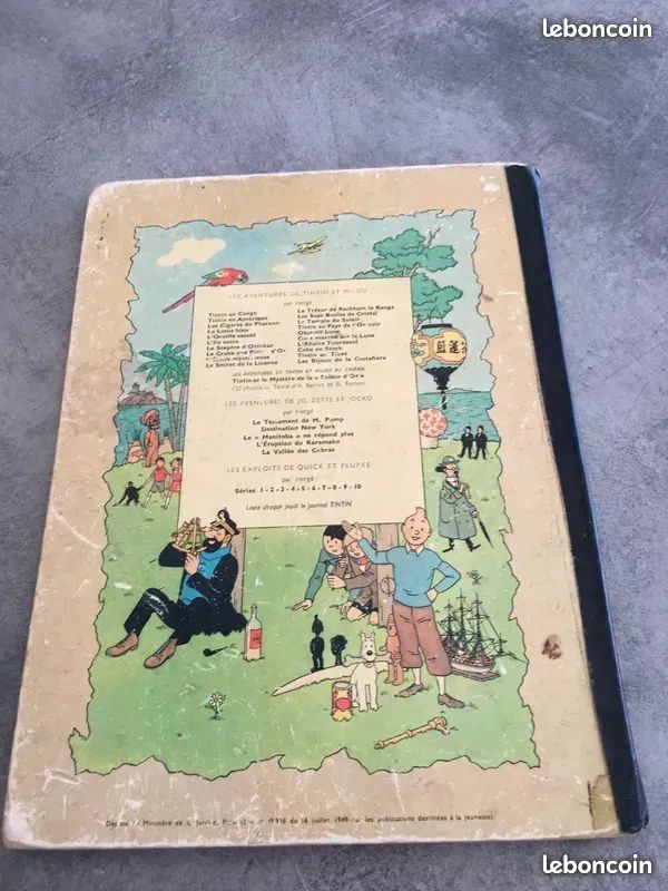 Bd tintin et les cigares du pharaon complet 62 pages couleur (image 2)