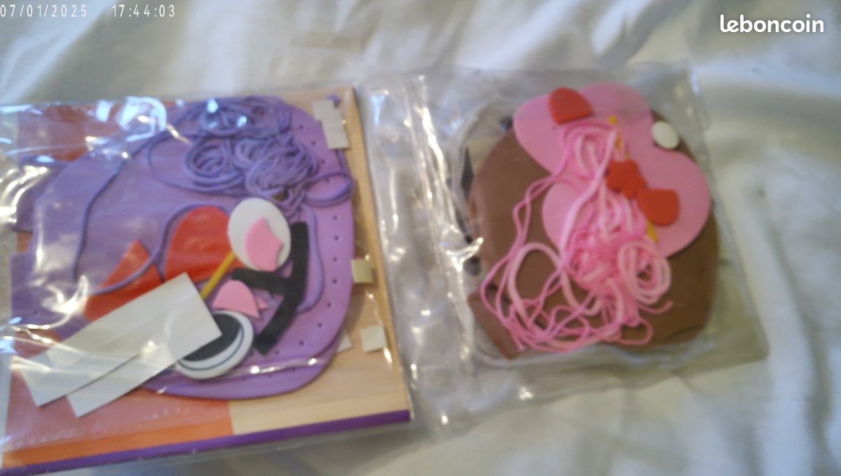 Loisirs créatifs enfant --CREER 3 petits sacs en mousse ++NEUF (image 4)
