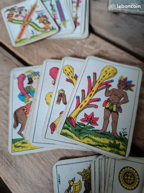 Ancien Jeu De Cartes Espagnol Héron - 48 Cartes - Complet - Hombre, Scopa - Vintage