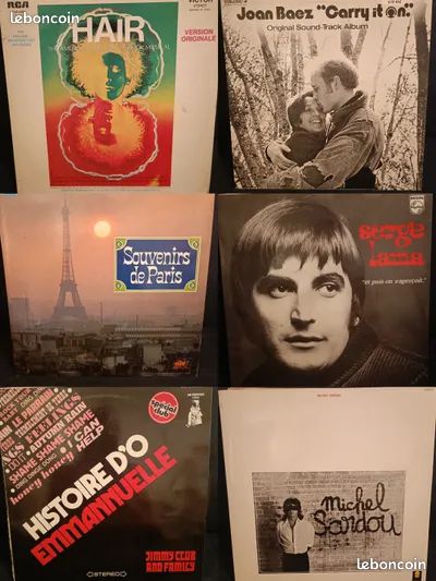 Lot de vinyles en superbe état Remise en main propre de préférence Envoi possible à votre charge via mondial Relay ou Colissimo PAS DE RÈGLEMENT PAR LEBONCOIN 80 - PAYPAL OU WERO UNIQUEMENT (image 2)