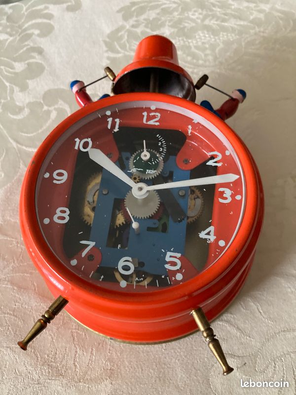 Réveil De Voyage Vintage Sumatic Allemagne Est – Mécanique – Rare