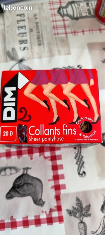 Lot de 2 paires de collants fin DIM taille 3 PALMA (image 1)