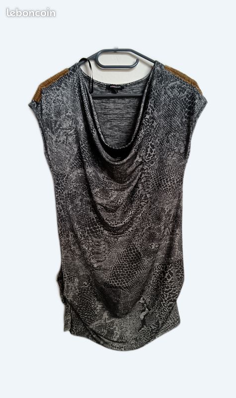 Robe Tunique MORGAN Taille S - Noire, évasée, Longueur Genou, En Acrylique - Comme Neuve !