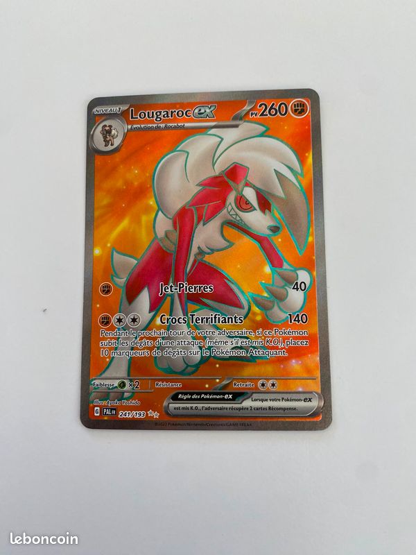 Lot de 6 cartes Pokemon en très bon état dont jirachi master, zamazenta master , gratina prisme étoile, amphinobi radieux, lougaroc ex, arcanin ex teracristal (image 4)