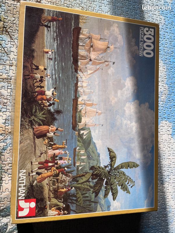 Pulzzle Nathan de 3000 Pierces Rare L'arrivée de l'escadre aux Il