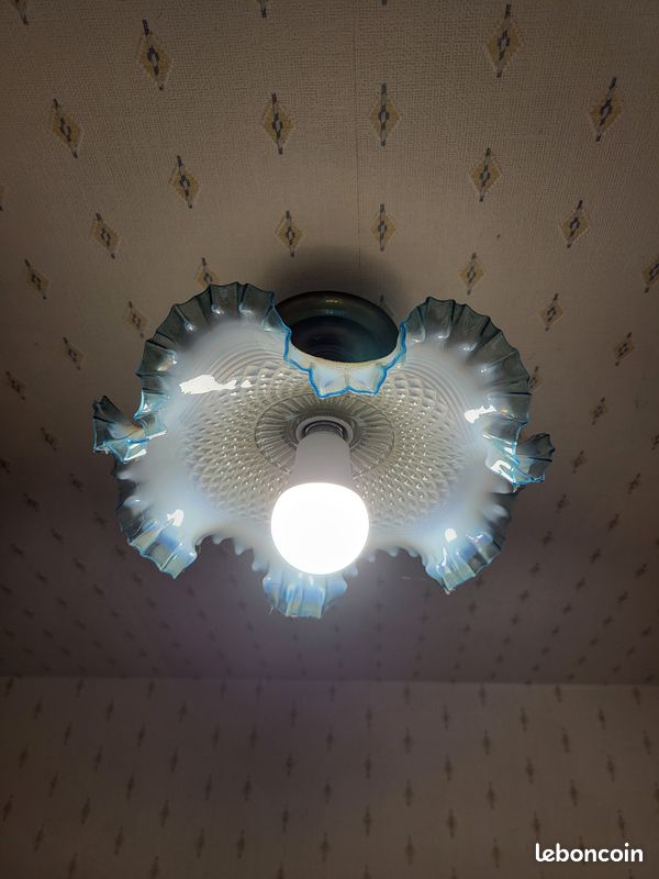 Lampe en verre vintage (image 1)