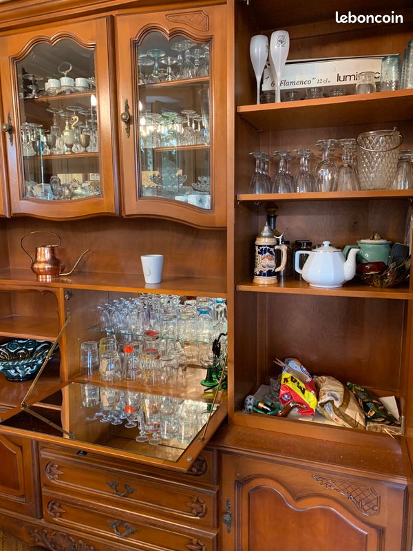 Salle à manger complète SORELLA avec bar de style industriel