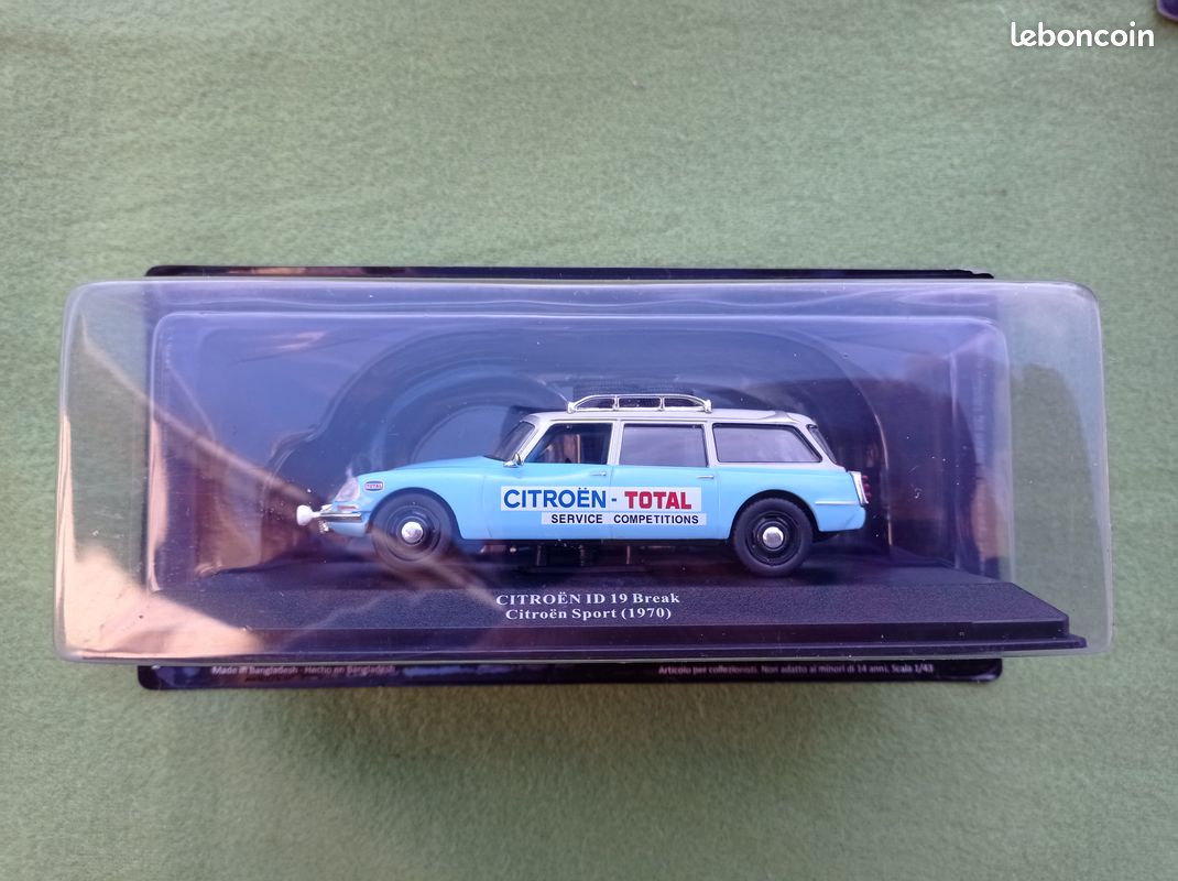 Modèle Réduit Citroën ID 19 Break Sport 1970 équipe Rallye Altaya 1:43 - Neuf