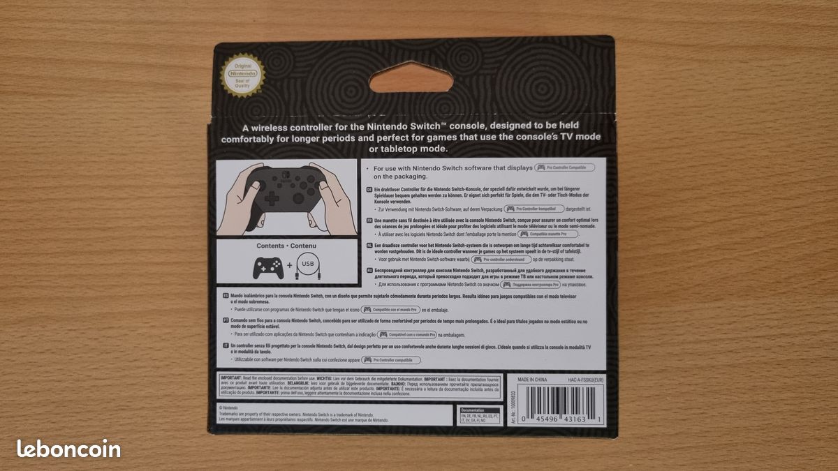 N. Switch manette Pro et sacoche Neuves (Neu und originalverpackt) in N. Switch manette Pro et sacoche Neuves (Neu und originalverpackt) in