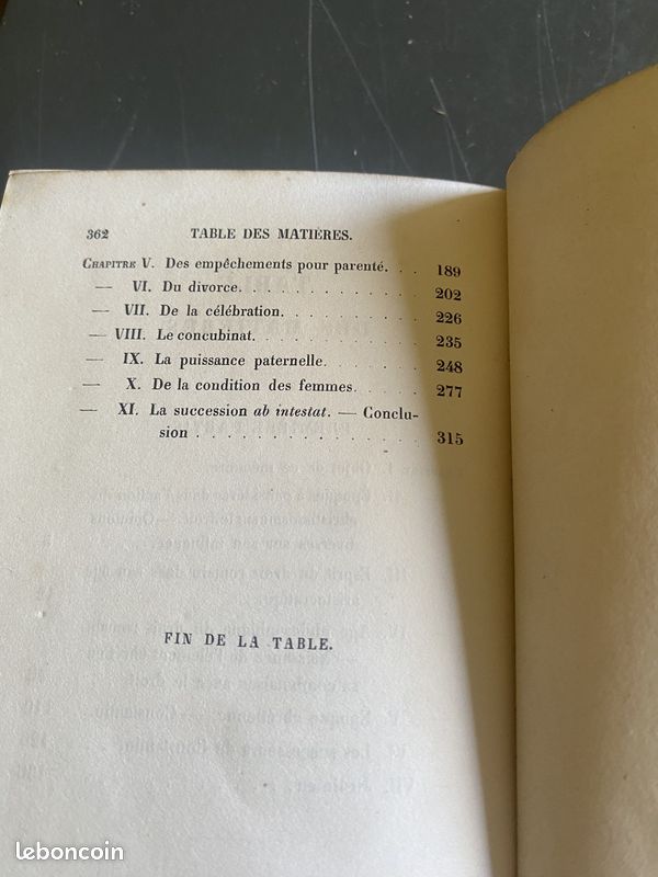Troplong, Christianisme et droit civil des Romains, 1855, demi-cuir (image 6)