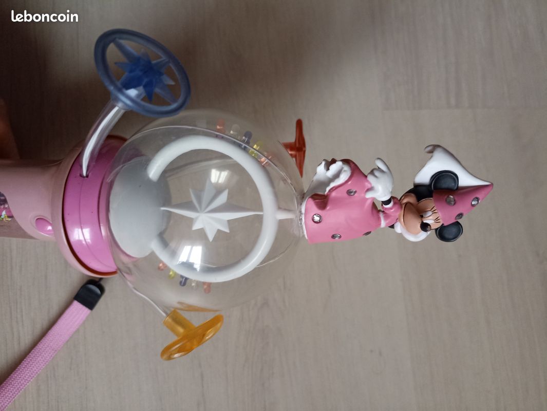 Jouet lumineux minnie disneyland paris fée rose tourne et lumière disney 29 cm (image 2)