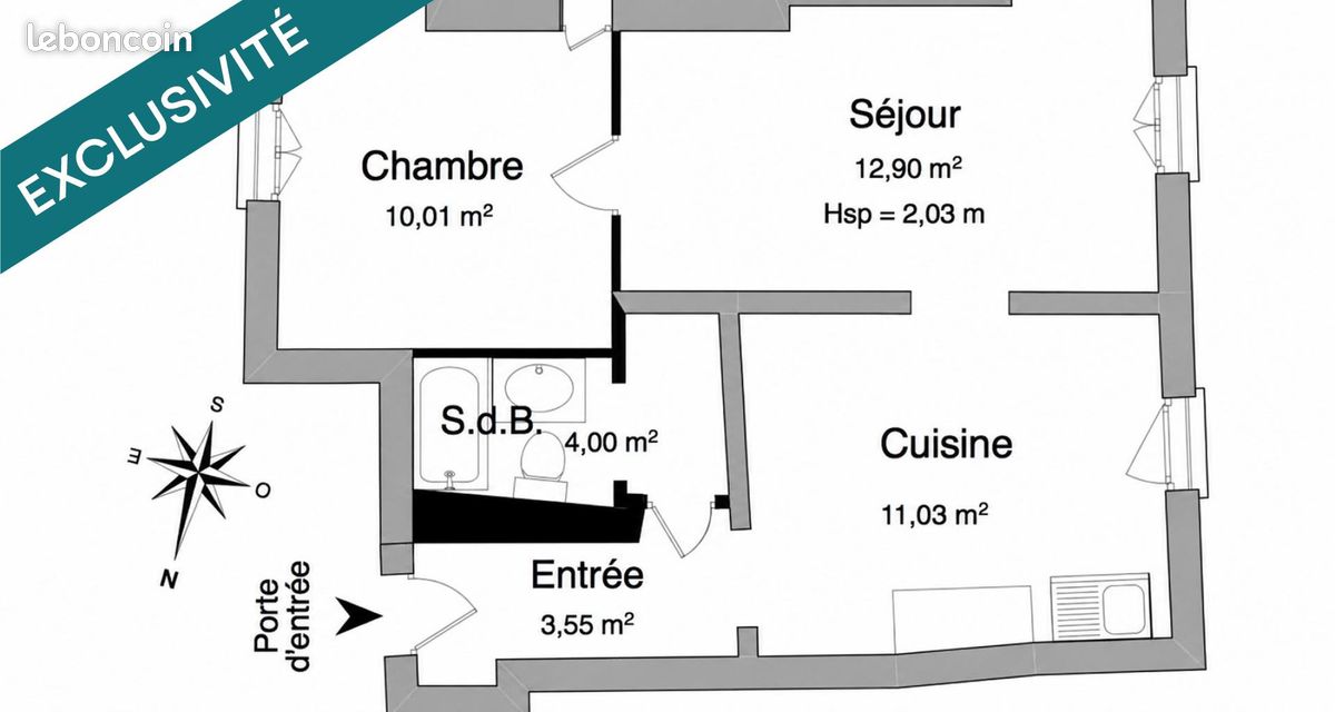 Appartement 2 pièces 40 m² · à Nancy · 40 m² · 120 000 €