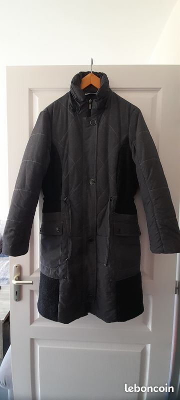 Doudoune Manteau femme long coloris gris – taille T2 marque