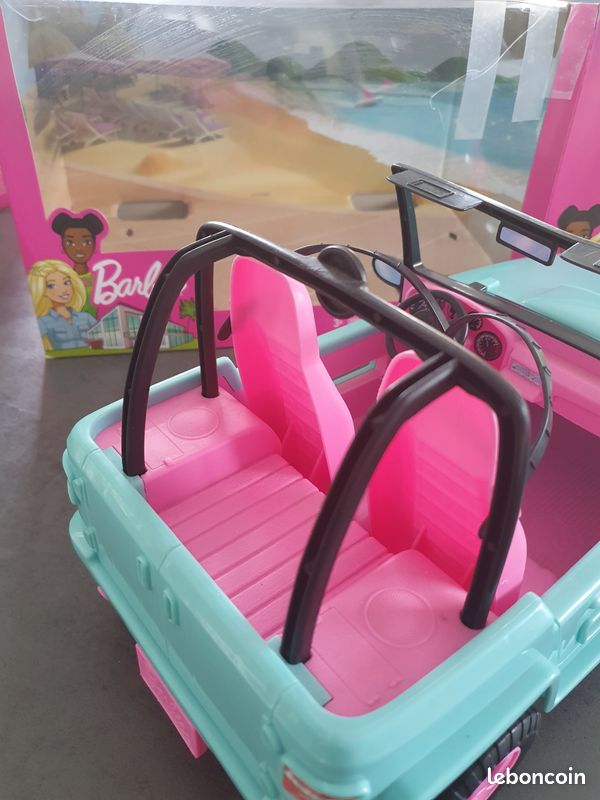 BARBIE Voiture décapotable glamour pas cher